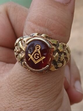 Masonic Size 10 Mens Ring